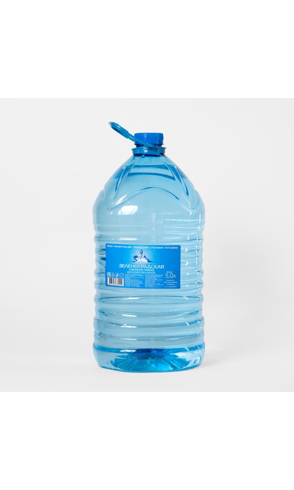 Вода  Зеленоградская питьевая .скваж.624 Д, мин.природная, н/г  5,0 л